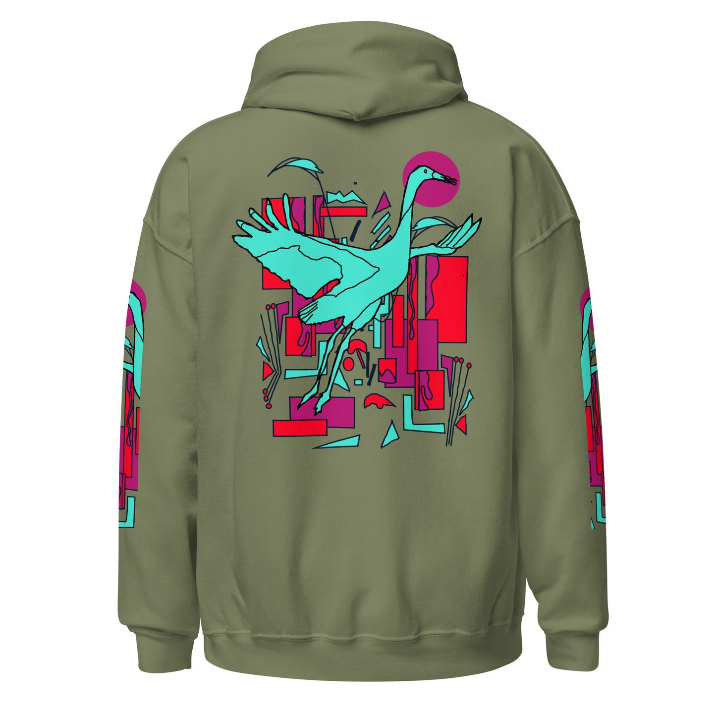 Crane Decor Hoodie