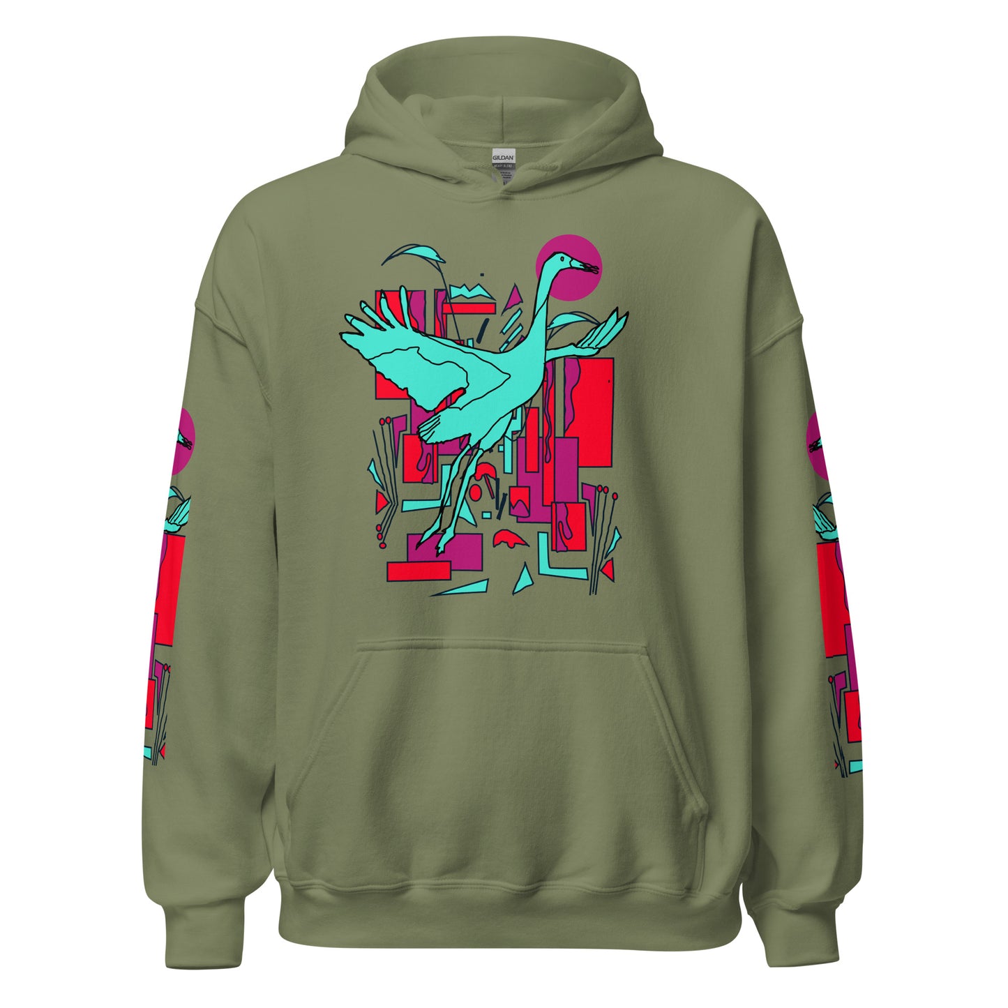 Crane Decor Hoodie