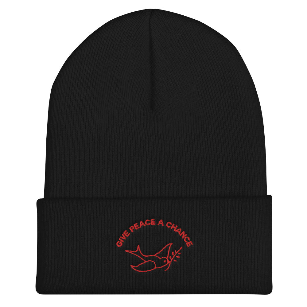 Give Peace A Chance Cuffed Beanie