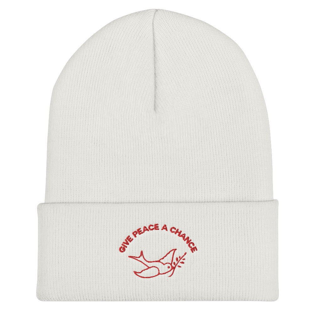 Give Peace A Chance Cuffed Beanie