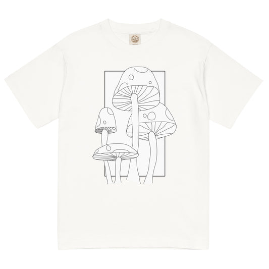 Mushroom Lightweight cotton t-shirt