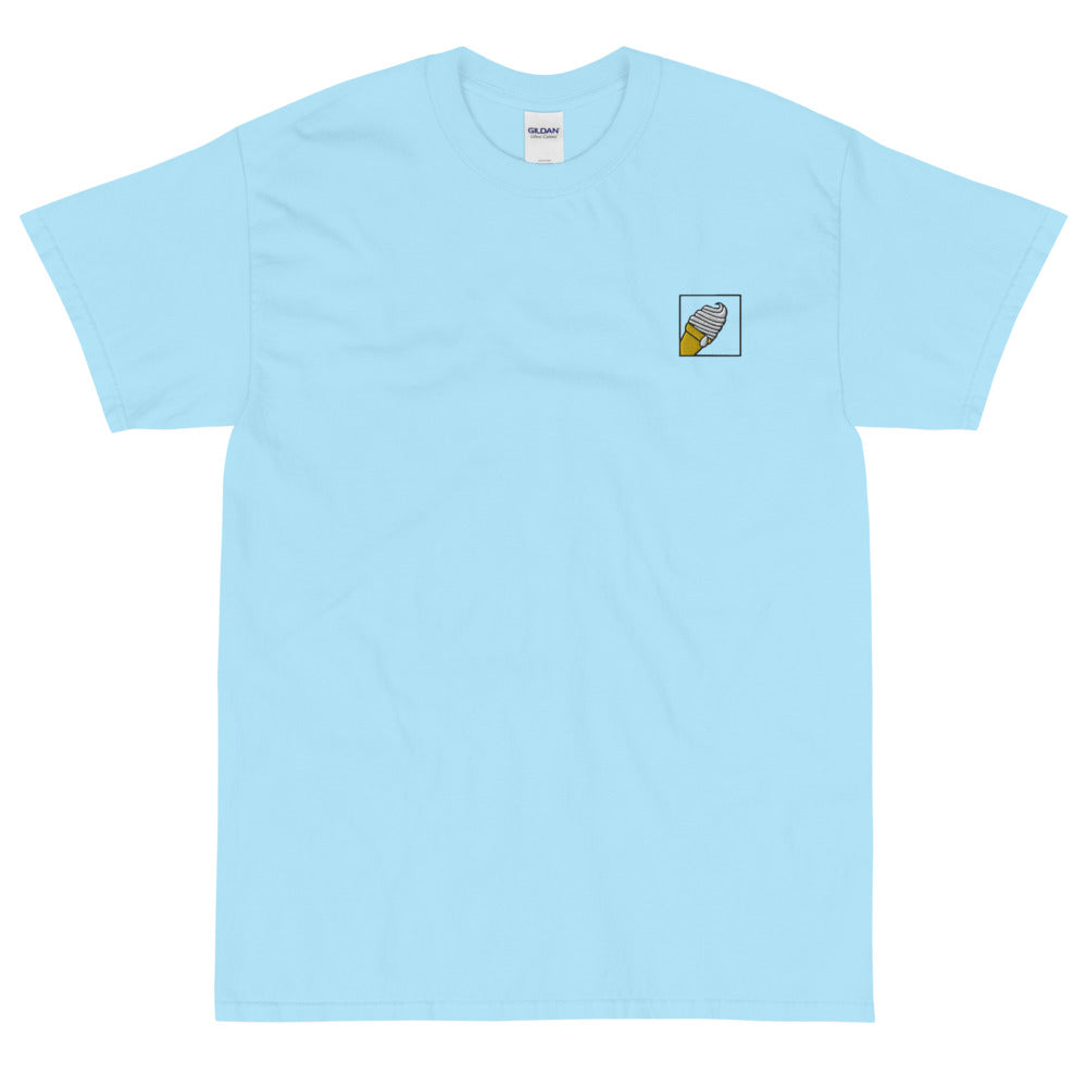 Ice Cream Emdroidered Short Sleeve T-Shirt