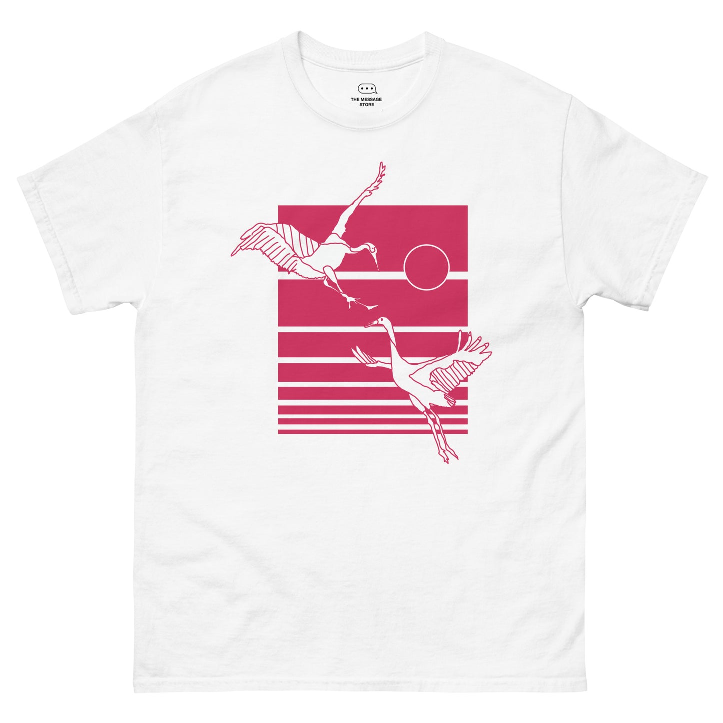 Dancing Cranes Red T-Shirt