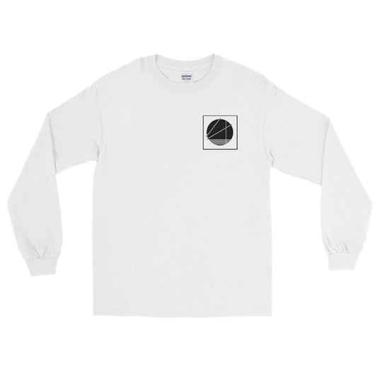 Abstract Circle Black Long Sleeve Shirt