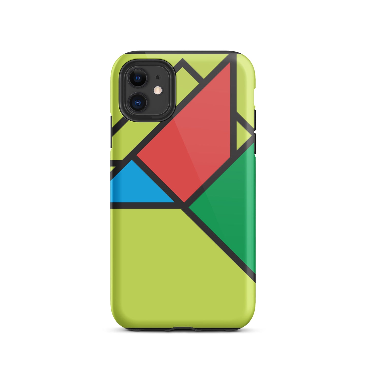 Geometric Shapes Lime Case for iPhone®