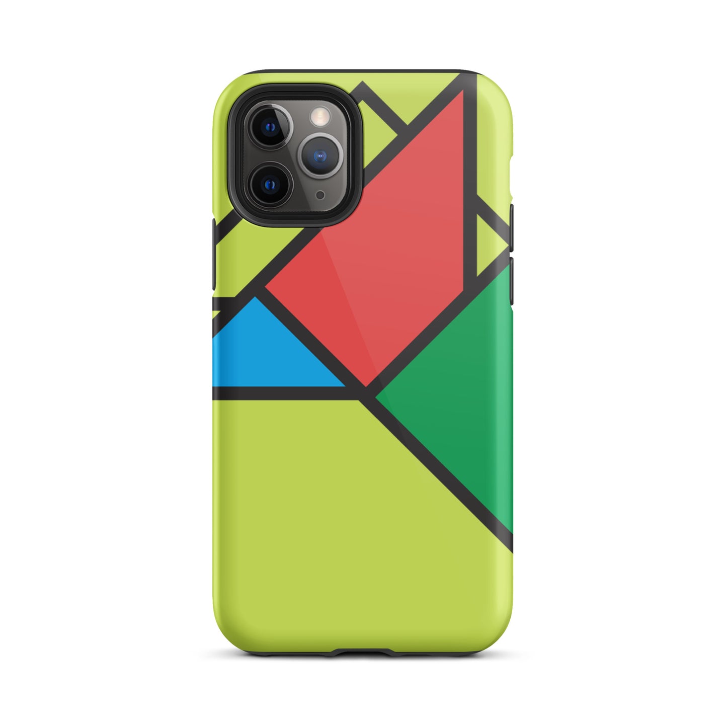 Geometric Shapes Lime Case for iPhone®