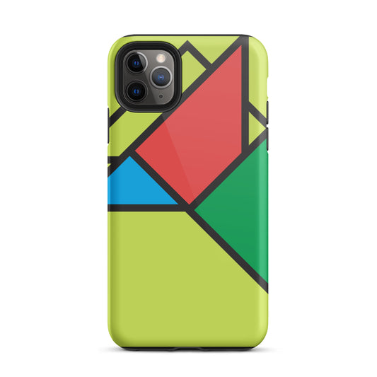 Geometric Shapes Lime Case for iPhone®