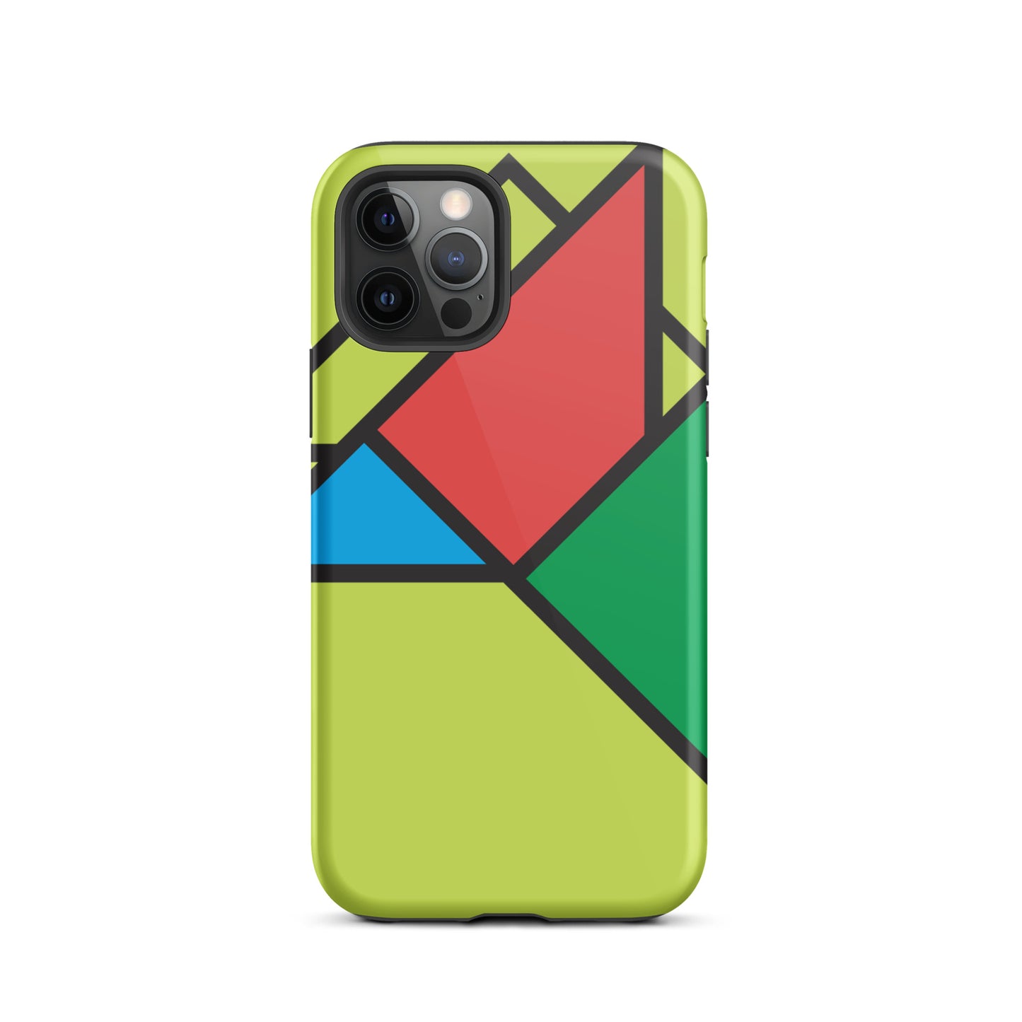 Geometric Shapes Lime Case for iPhone®