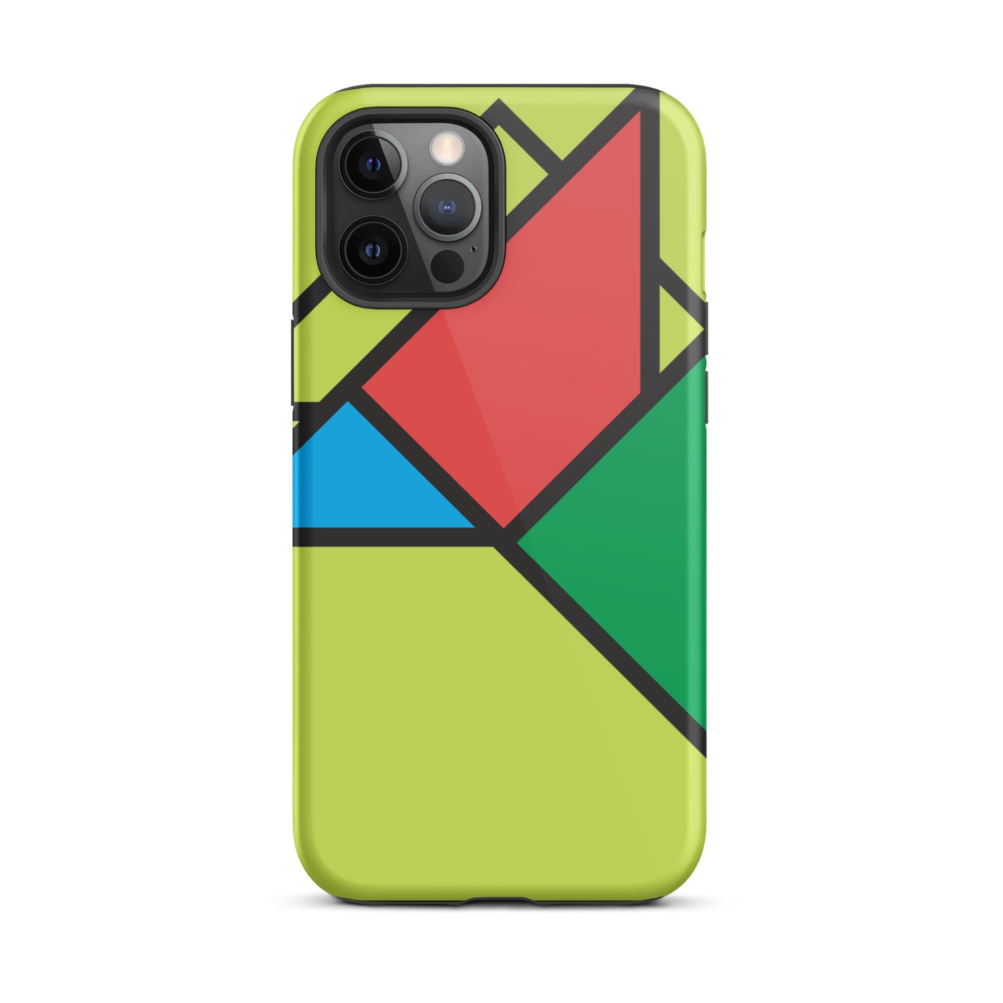 Geometric Shapes Lime Case for iPhone®