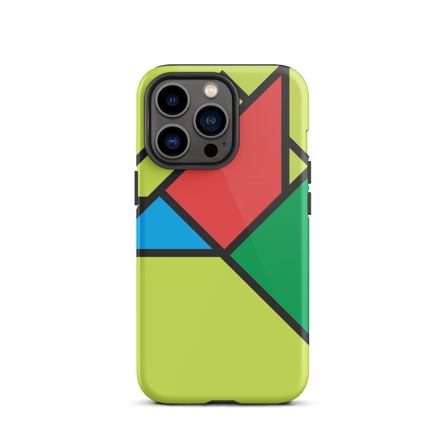 Geometric Shapes Lime Case for iPhone®