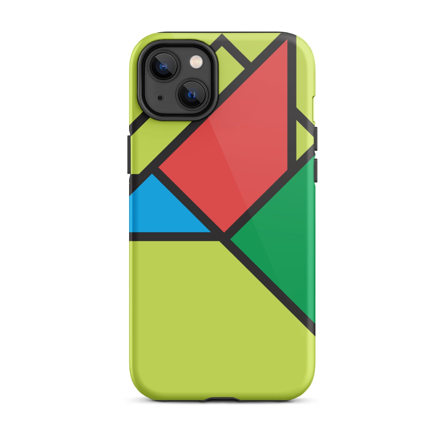 Geometric Shapes Lime Case for iPhone®