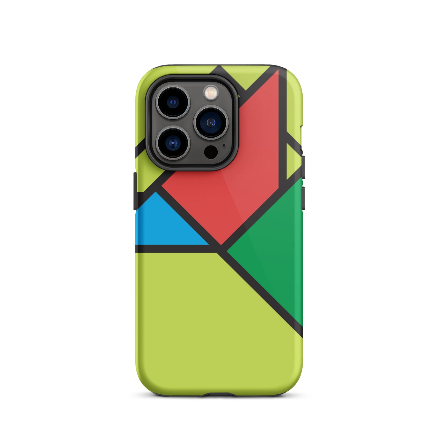 Geometric Shapes Lime Case for iPhone®