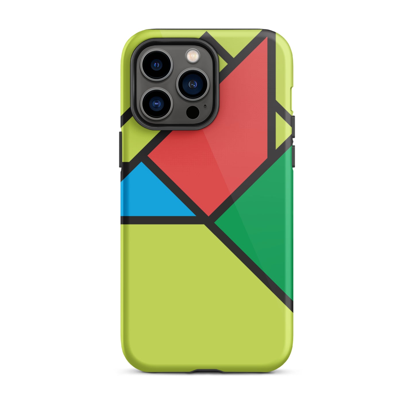 Geometric Shapes Lime Case for iPhone®