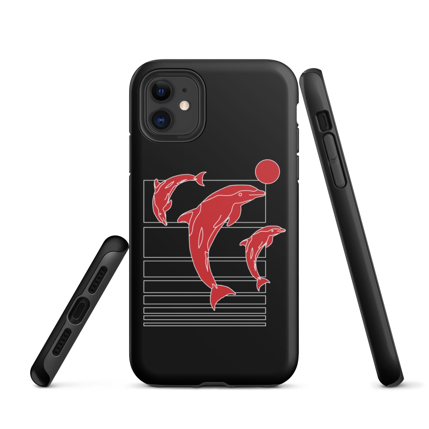 Dancing Dolphins Tough iPhone case