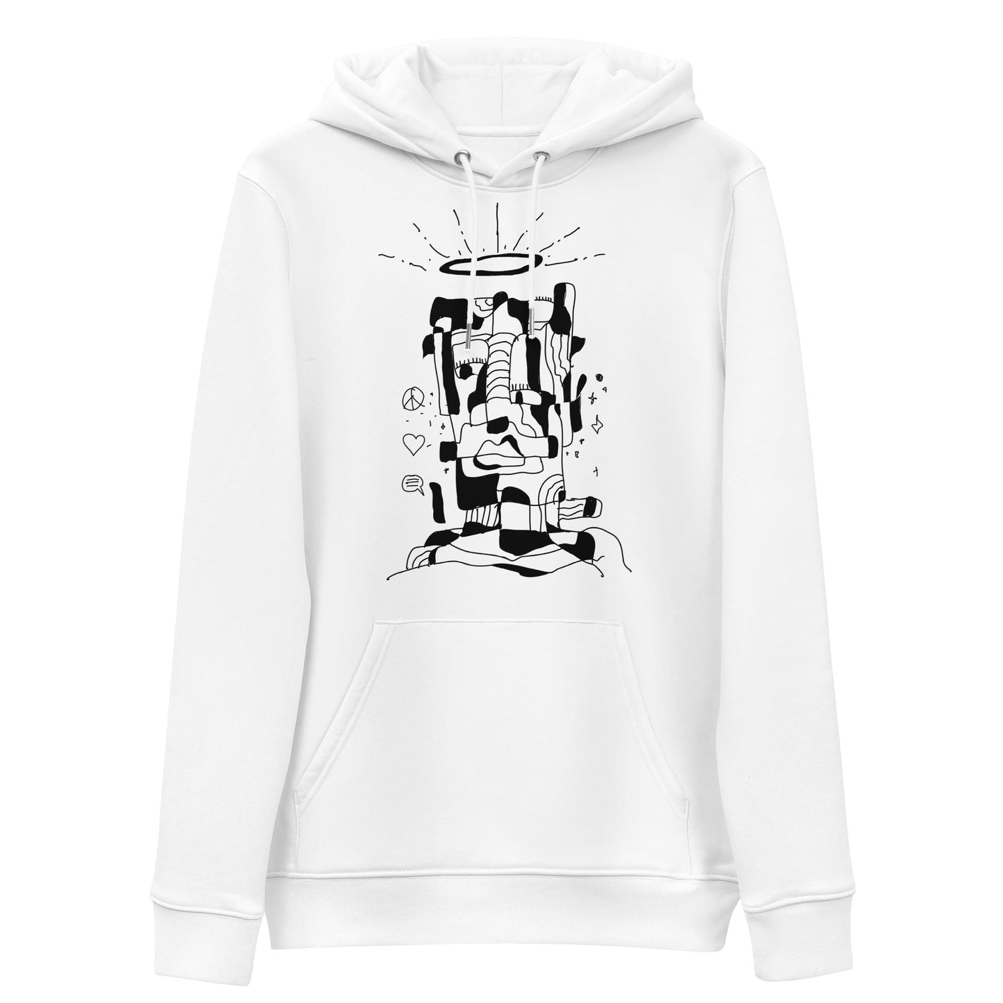 Love and Peace Premuim Eco Hoodie