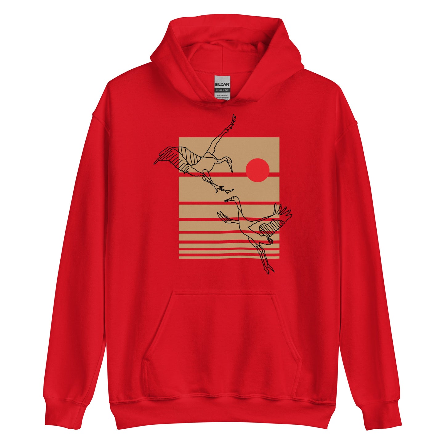 Dancing Cranes Hoodie Sweatshirt