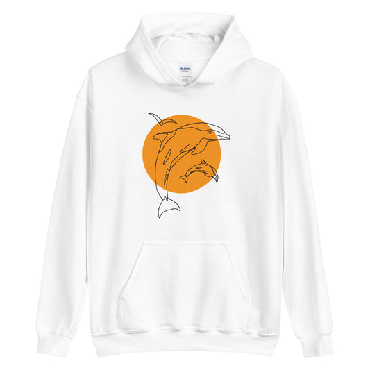 Dolphins Dance in the Sun Hoodie