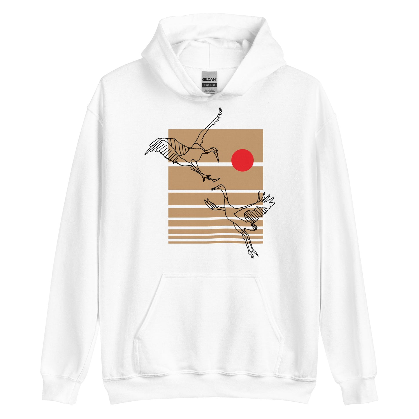 Dancing Cranes Hoodie Sweatshirt