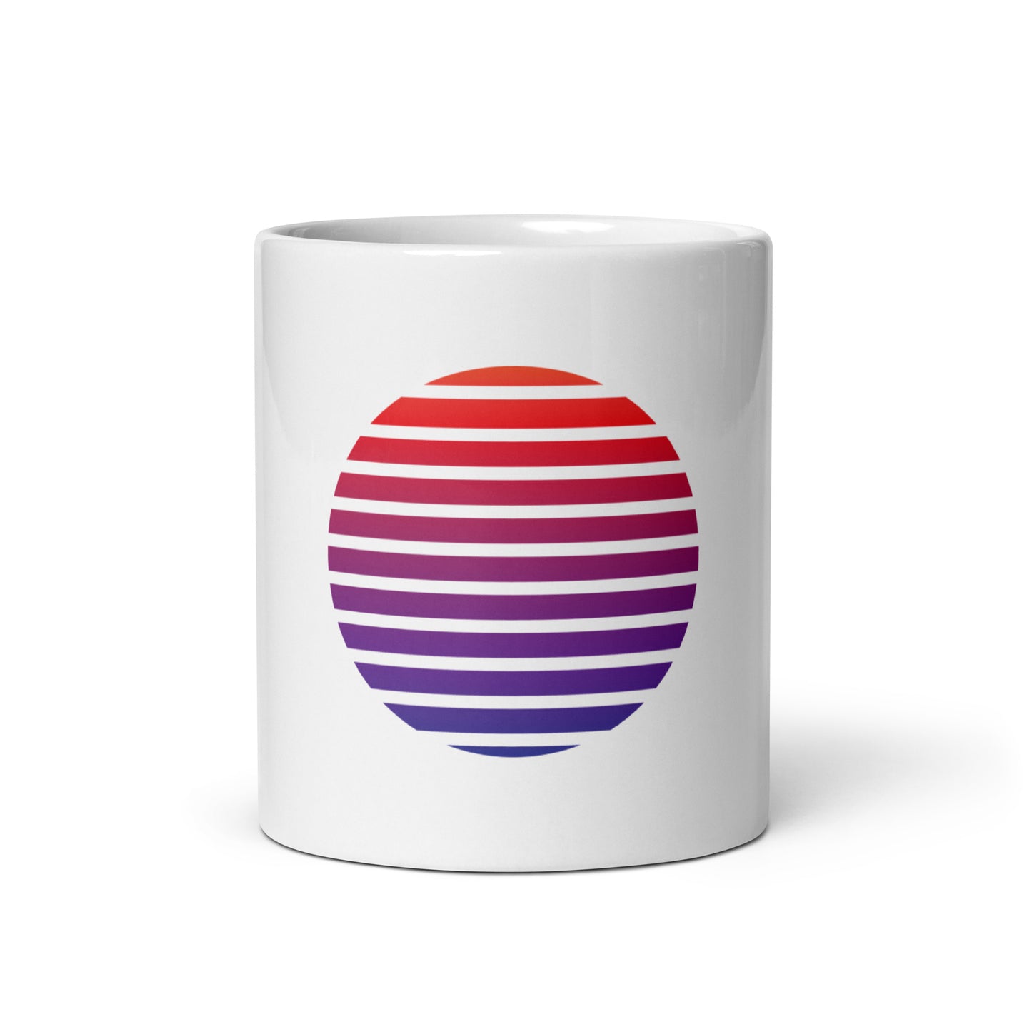 Sun Horizon White Glossy Mug