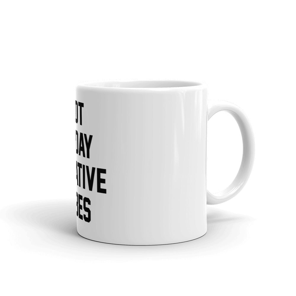 White glossy mug